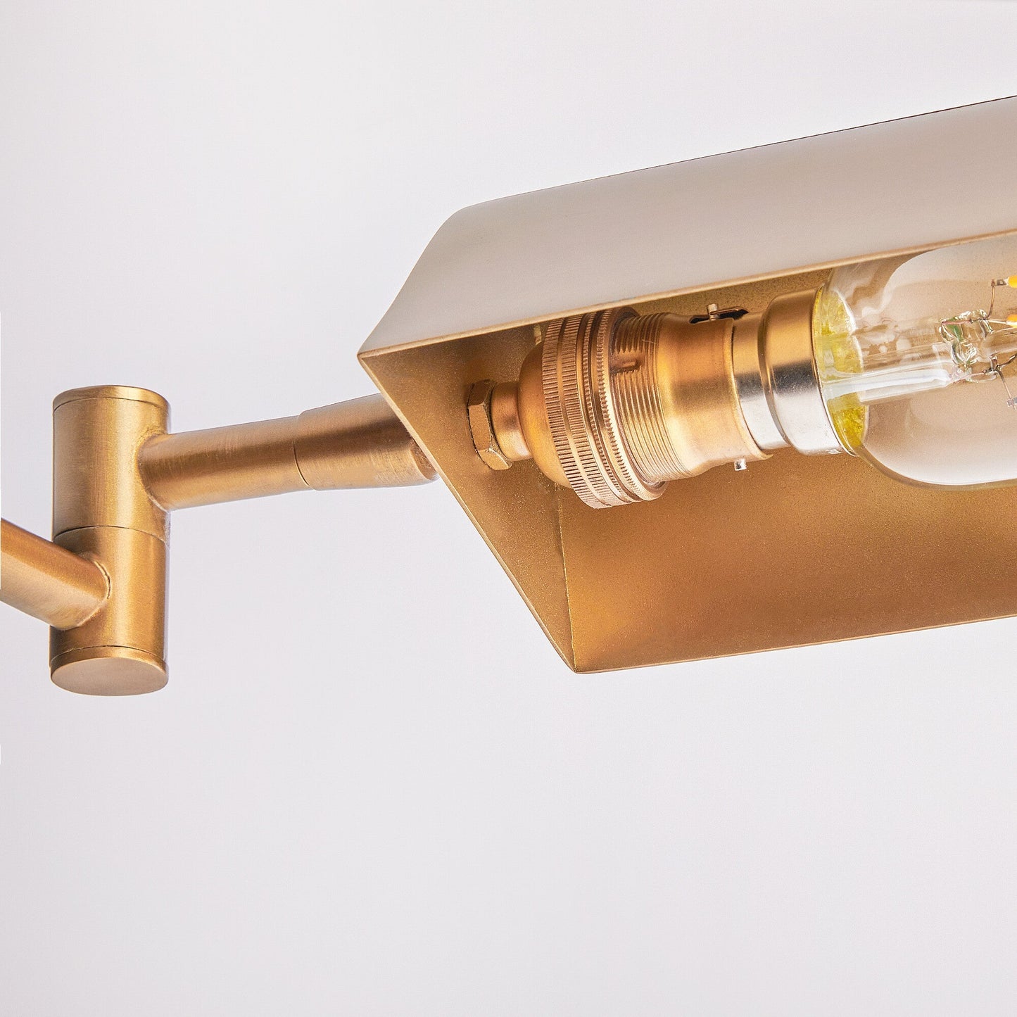 Aesop standing lamp in antiqued brass