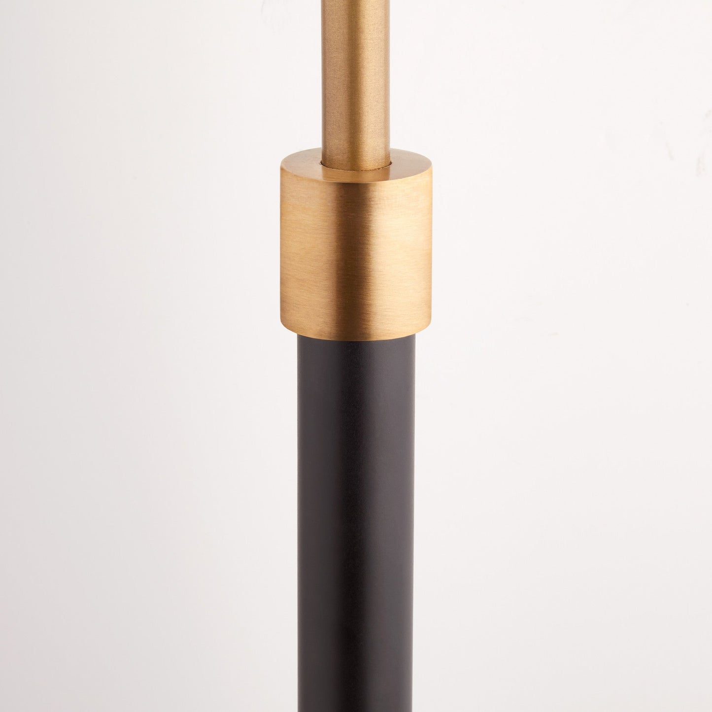 Black Monday floor lamp in antiqued brass
