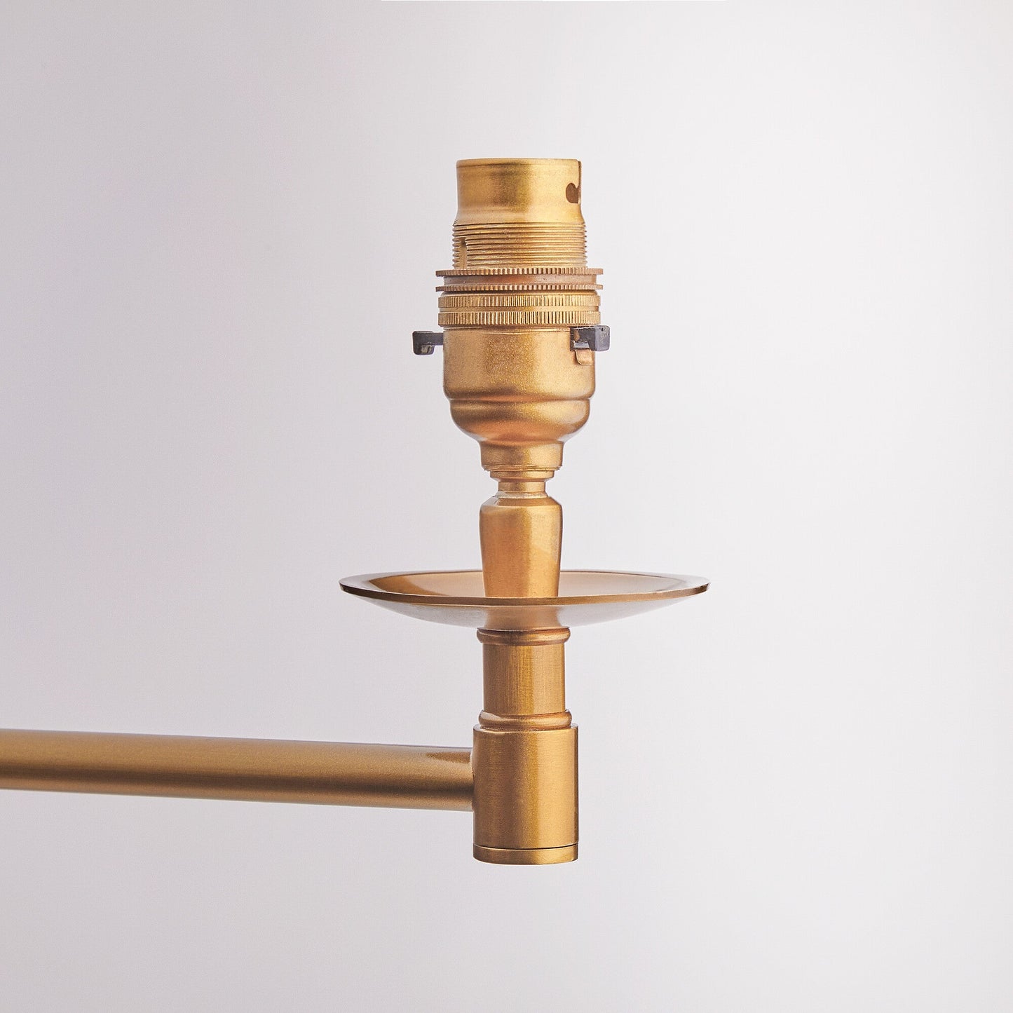 Double Swing standing lamp in antique brass