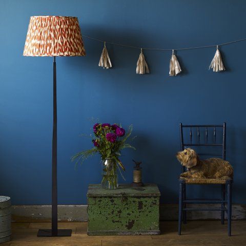 Trafalgar floor lamp in antique brass