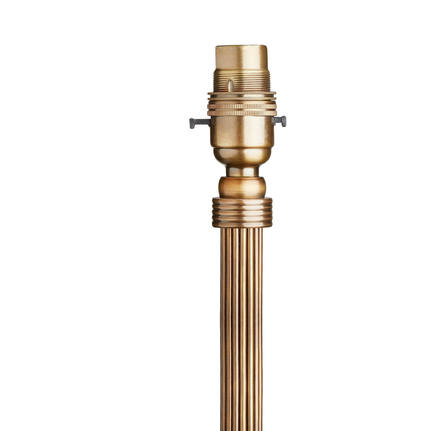 Wrappling standing lamp in antique brass