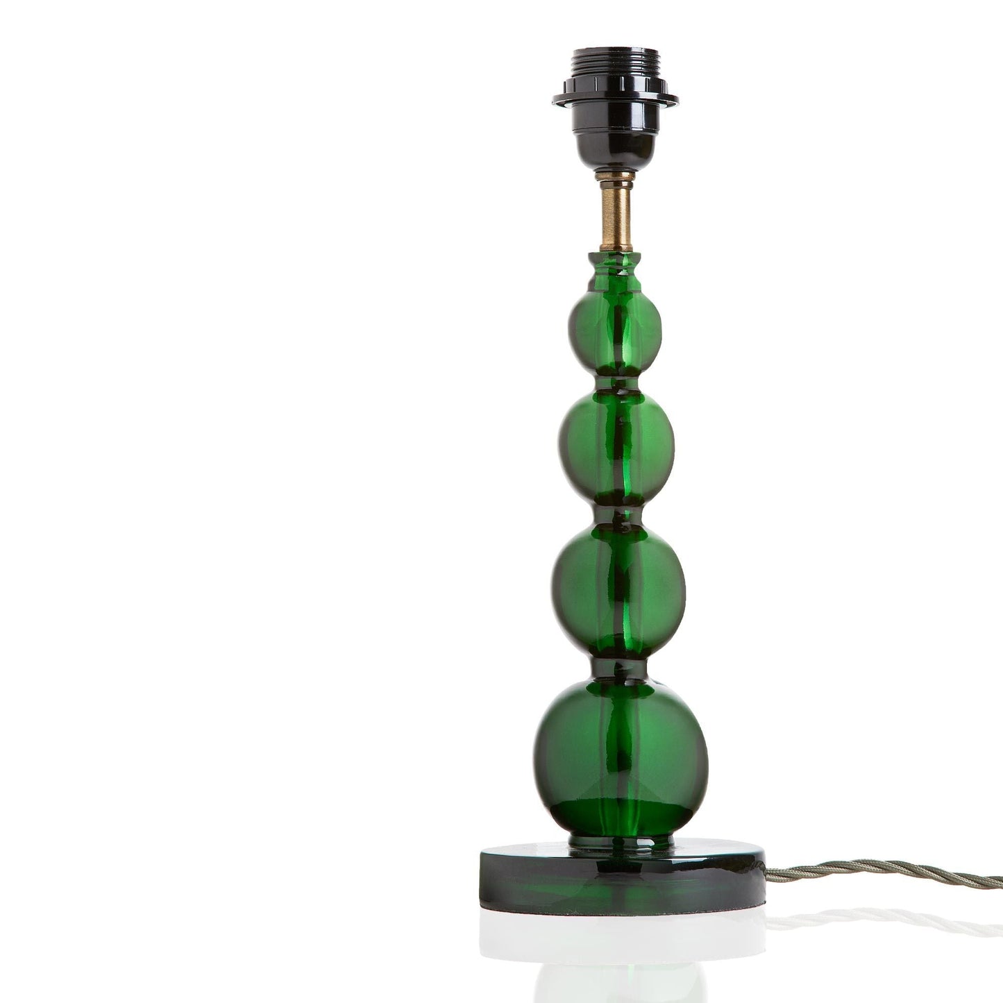 Aurora table lamp in green resin