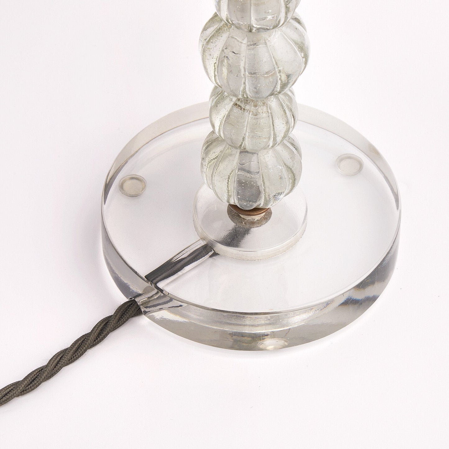 Bonbon table lamp in clear glass