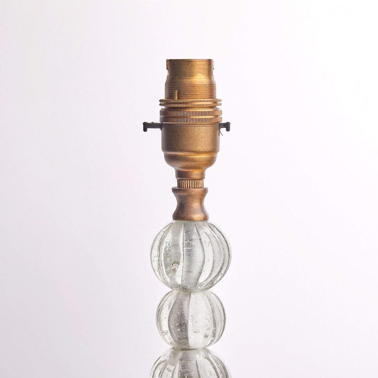 Bonbon table lamp in clear glass