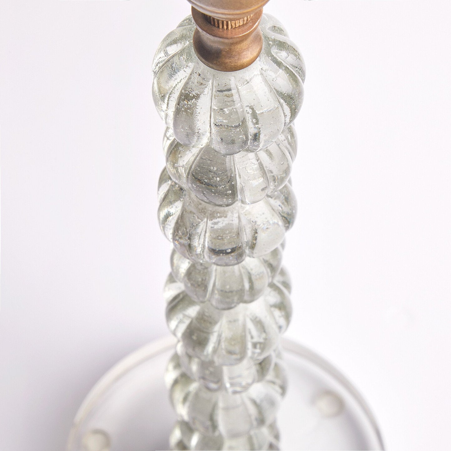 Bonbon table lamp in clear glass