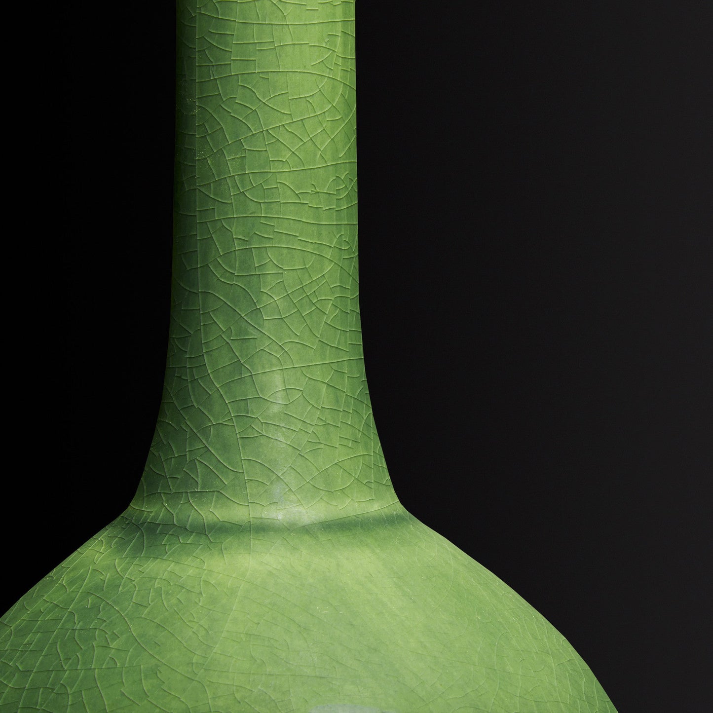 Ellie table lamp in emerald glaze