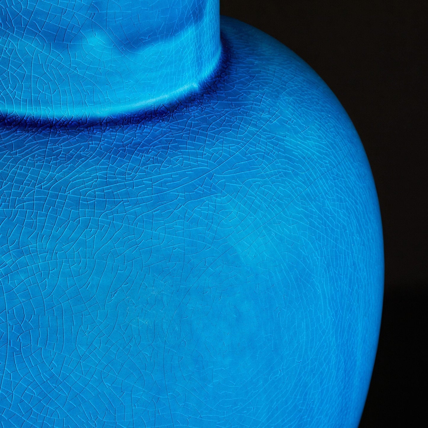 Larger Lolita table lamp in a turquoise glaze