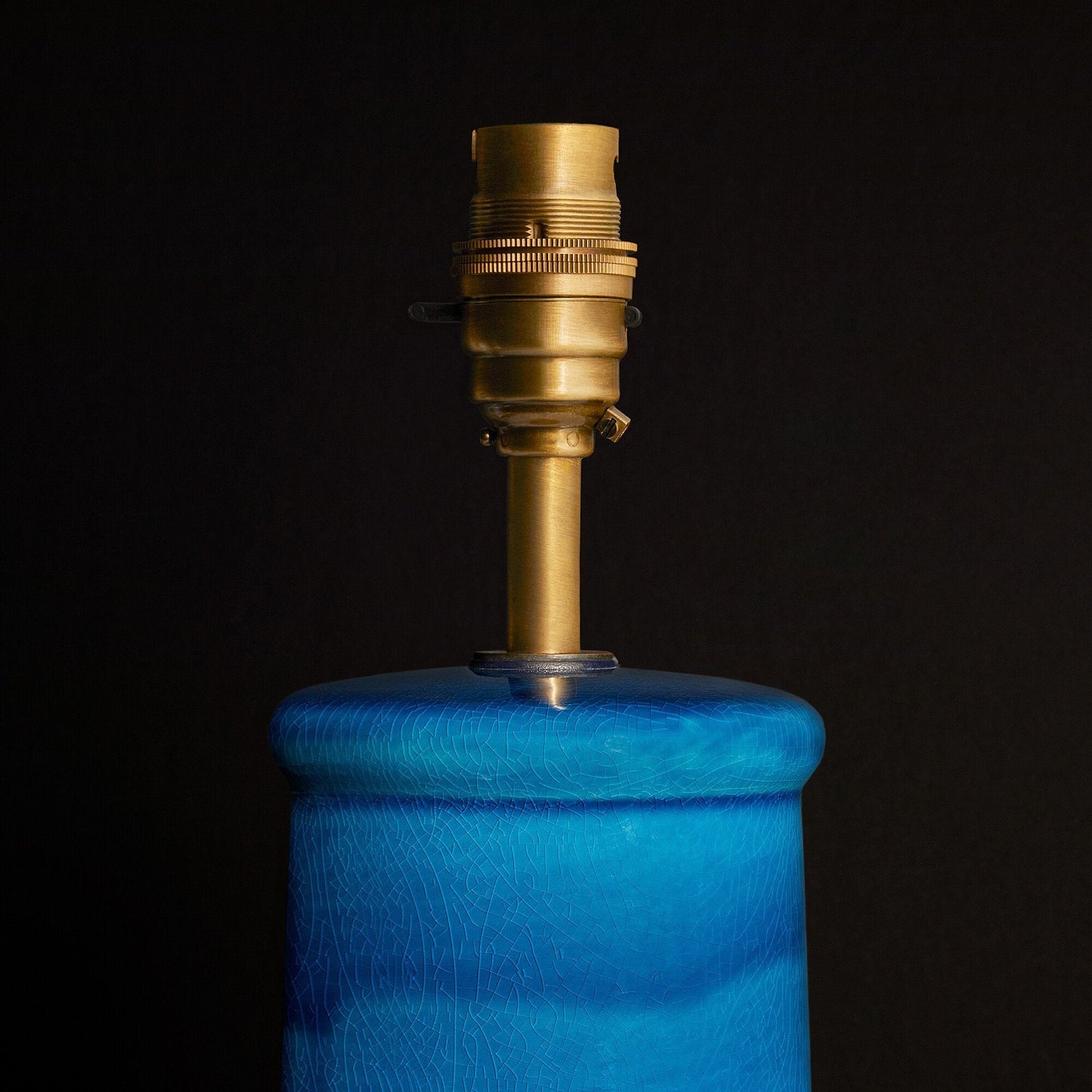 Larger Lolita table lamp in a turquoise glaze