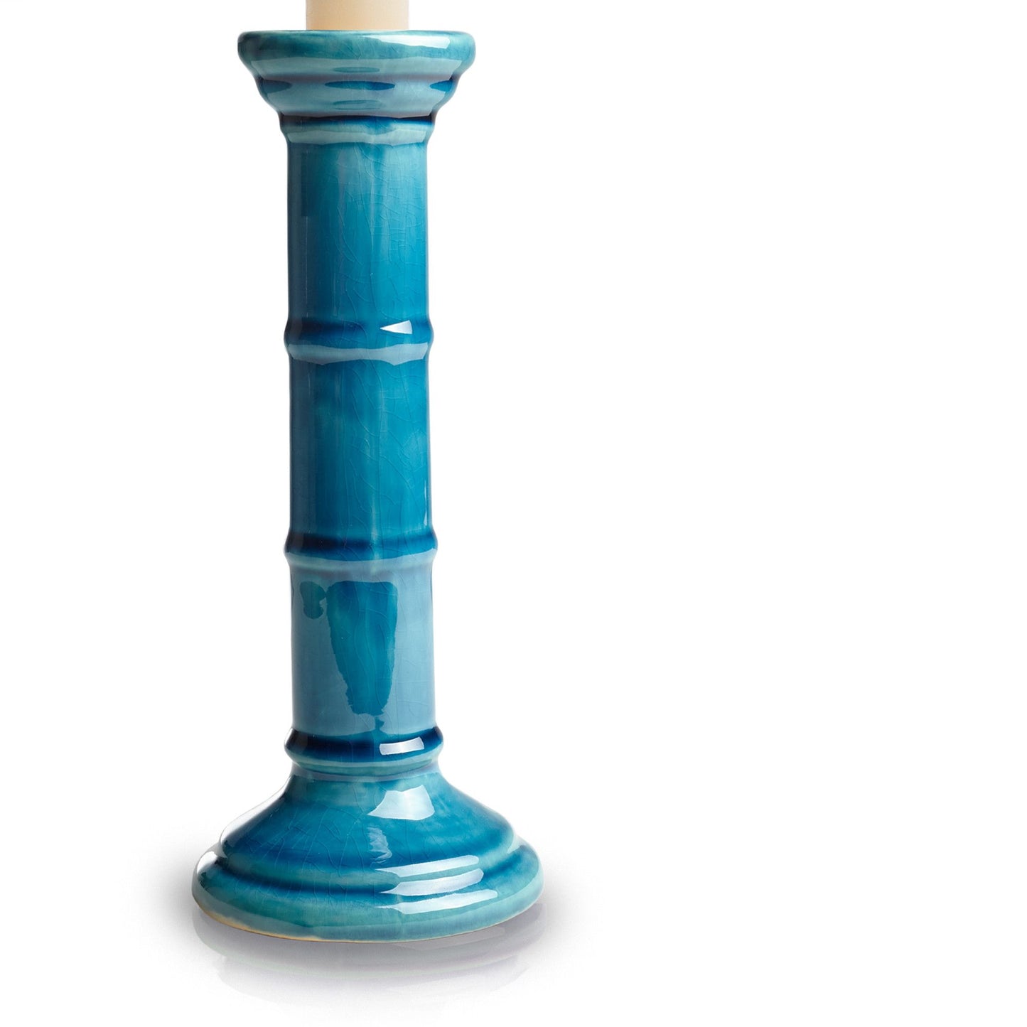 Randall table lamp in a turquoise glaze