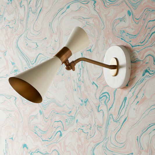Bow Tie wall light in white