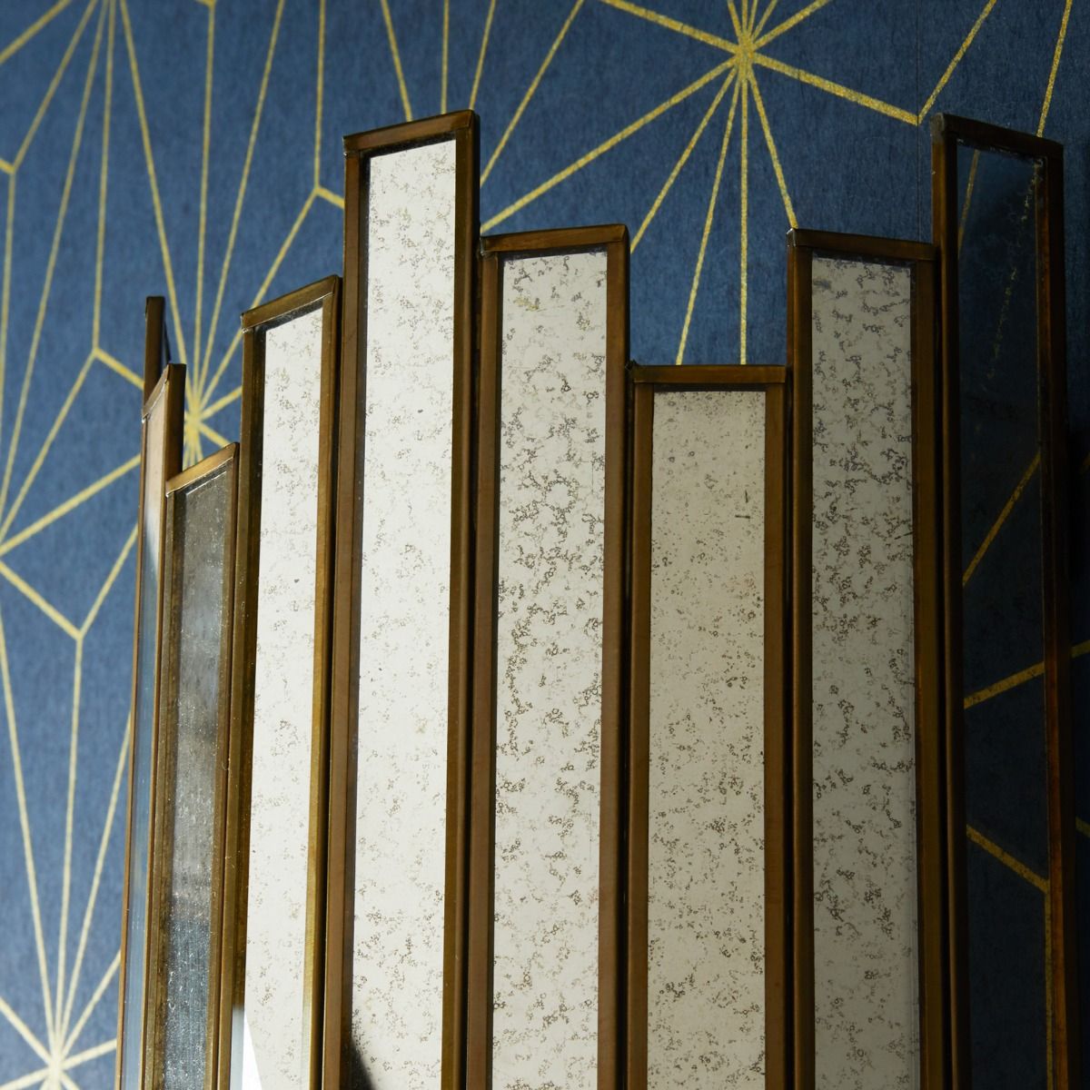 Melville wall sconce in mercurised glass