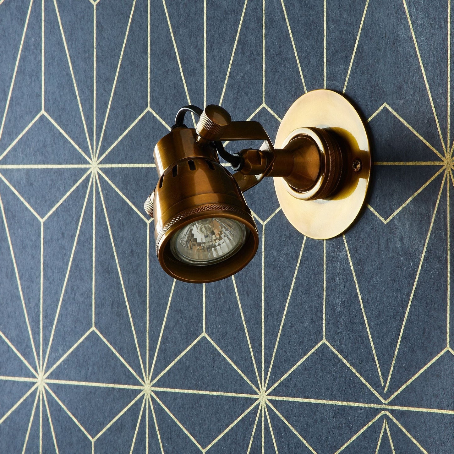 Mumford Spotlight in Antiqued Brass