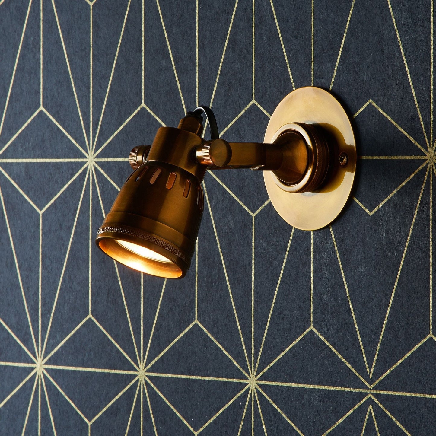 Mumford Spotlight in Antiqued Brass