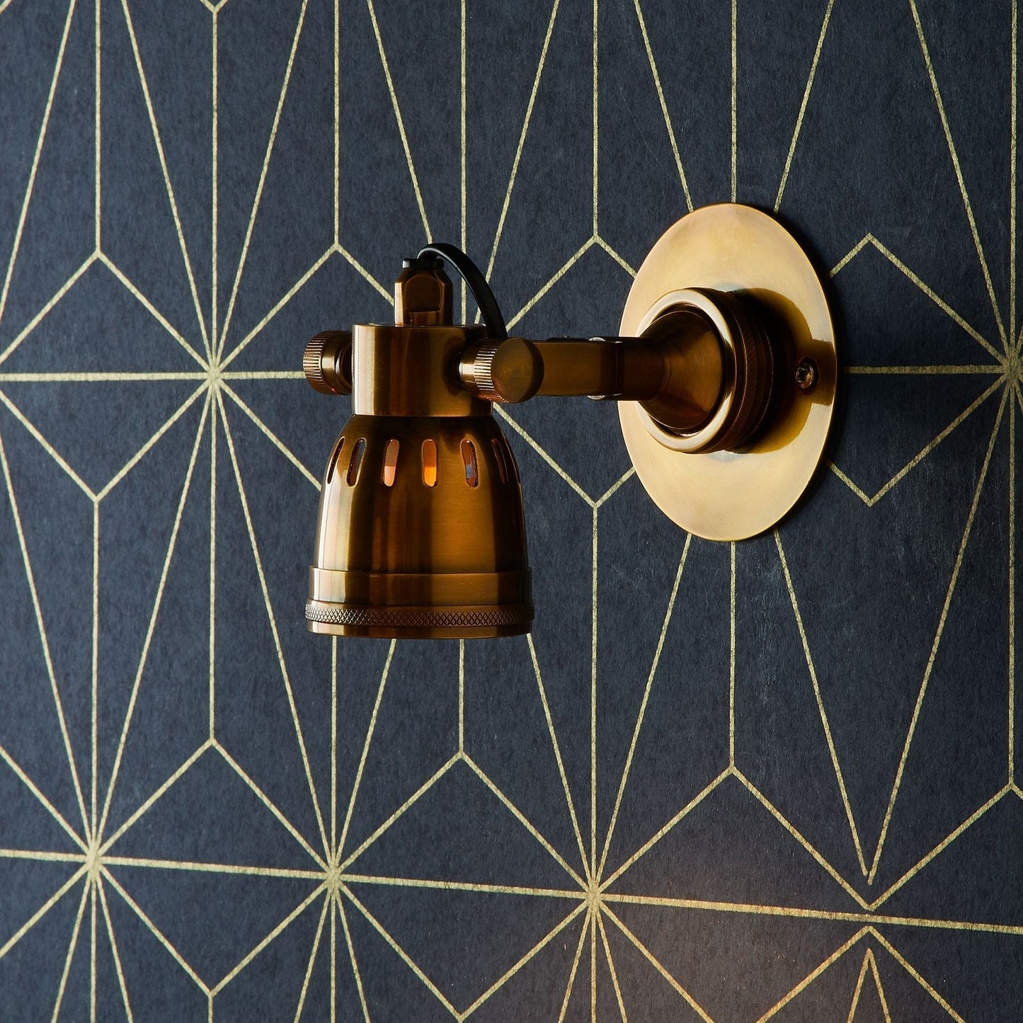Mumford Spotlight in Antiqued Brass