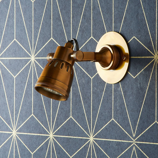Mumford Spotlight in Antiqued Brass